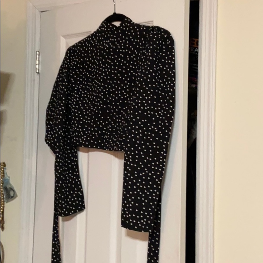 Shein polka dot blouse - SOLD